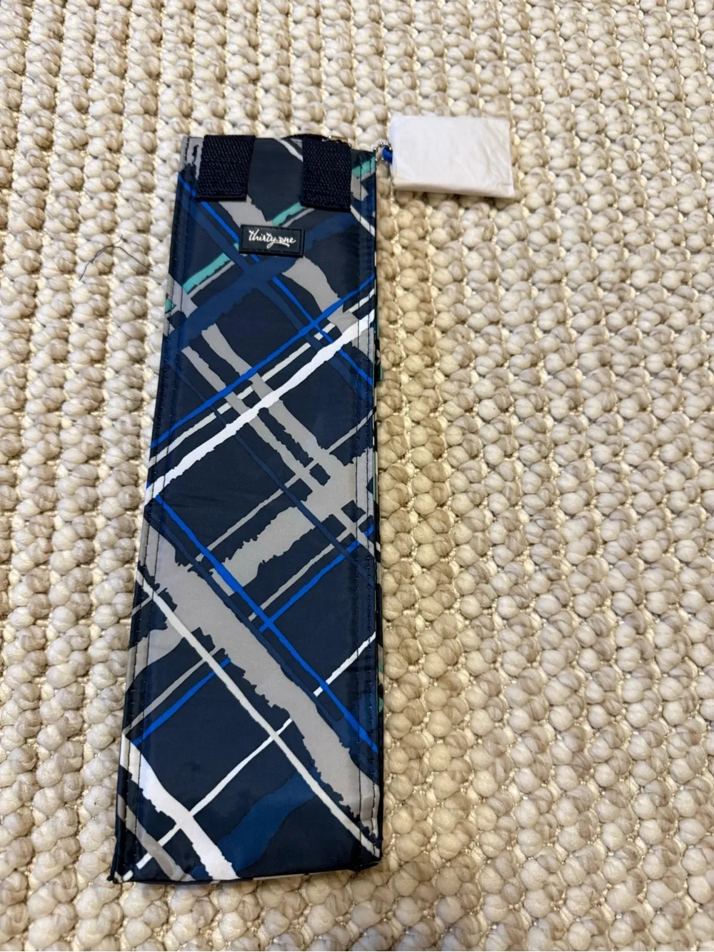 thirty-one Navy Plaid bottle thermal. New with tag.
